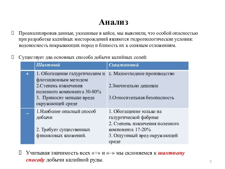 Проанализировав данные, указанные в кейсе, мы выяснили, что особой опасностью при