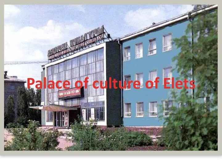 Palace of culture of Elets