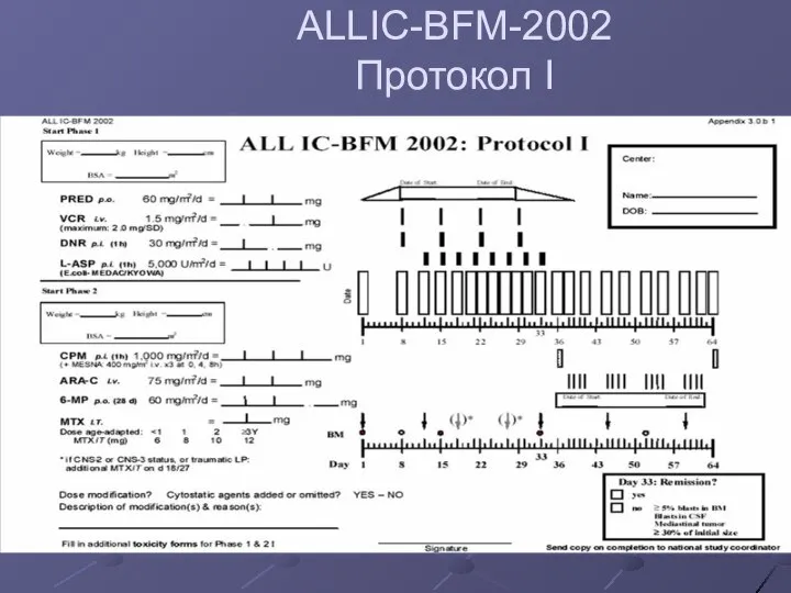 ALLIС-BFM-2002 Протокол I