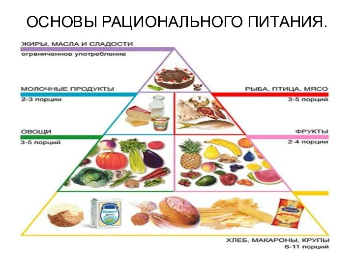 ОСНОВЫ РАЦИОНАЛЬНОГО ПИТАНИЯ.