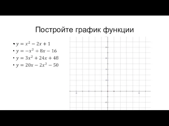 Постройте график функции