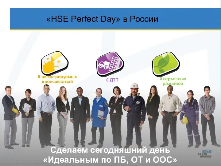 © 2013 Baker Hughes Incorporated. All Rights Reserved. «HSE Perfect Day»