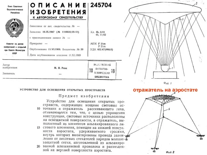 отражатель на аэростате