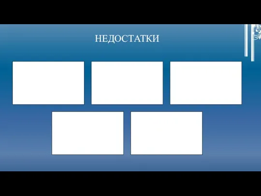 НЕДОСТАТКИ