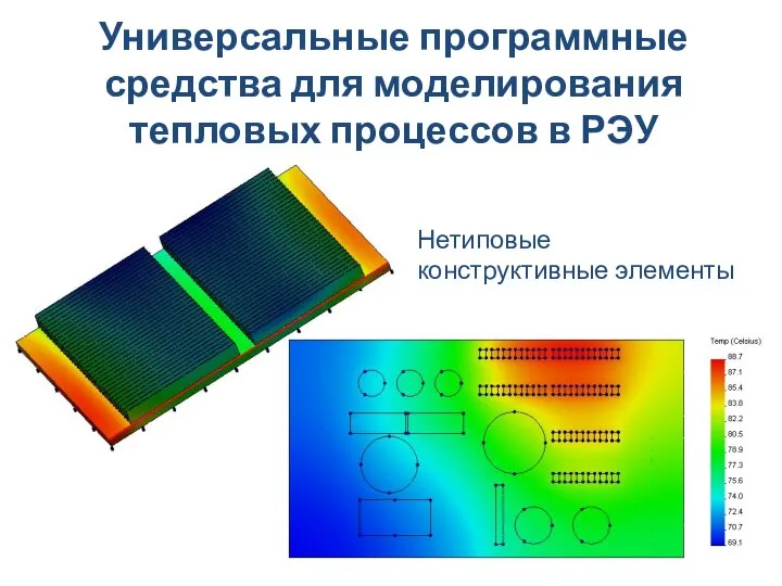 Универсальные программные средства для моделирования тепловых процессов в РЭУ Нетиповые конструктивные элементы
