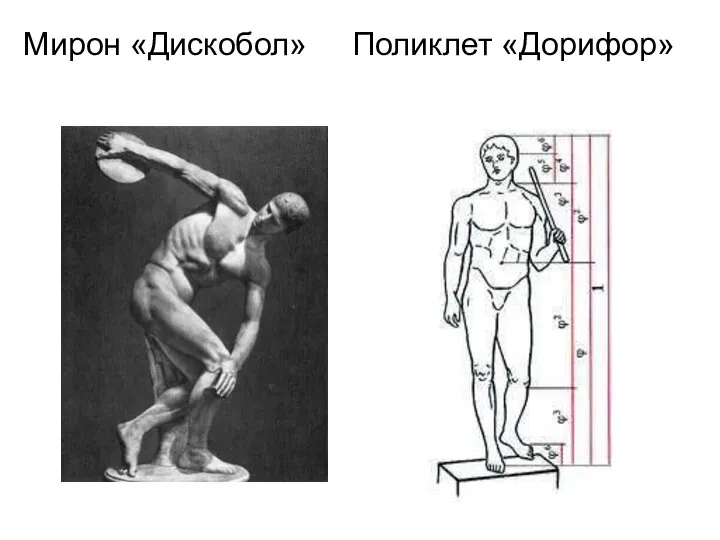 Мирон «Дискобол» Поликлет «Дорифор»