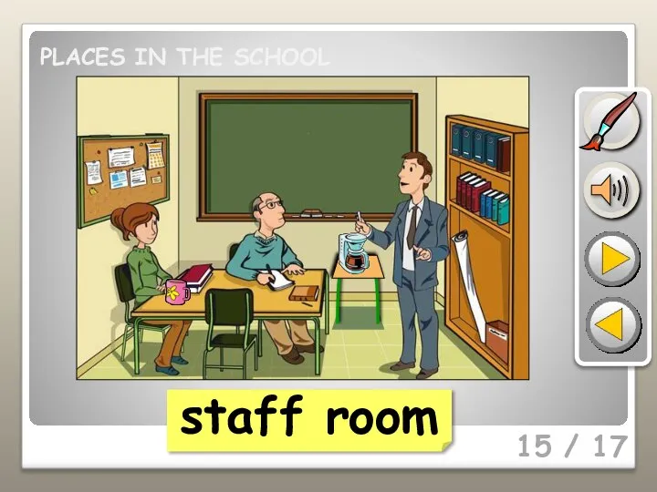 15 / 17 staff room PLACES IN THE SCHOOL