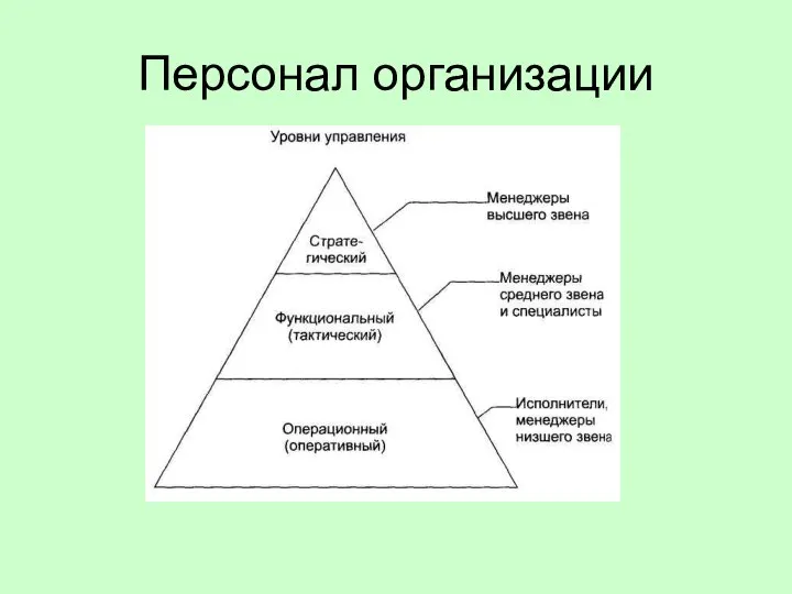 Персонал организации