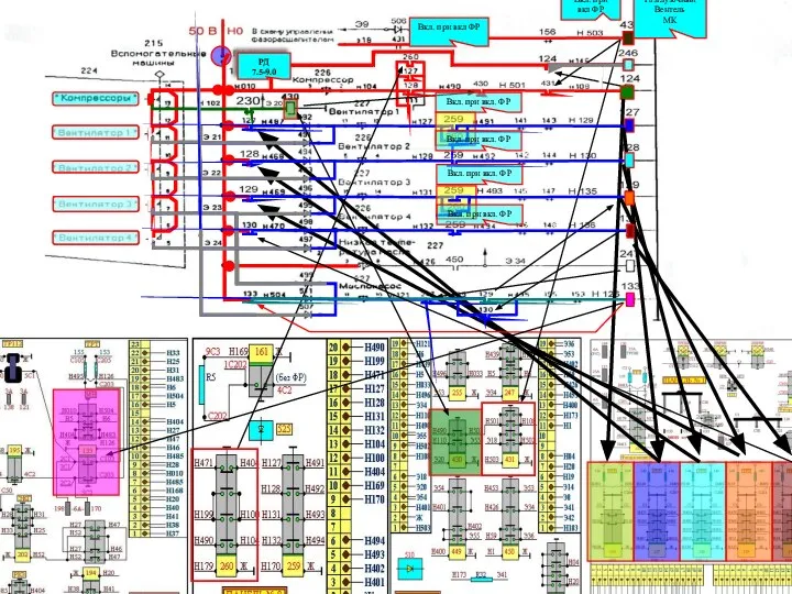 РД 7.5-9.0 Вкл. при вкл ФР Разглузочный Вентель МК Вкл. при