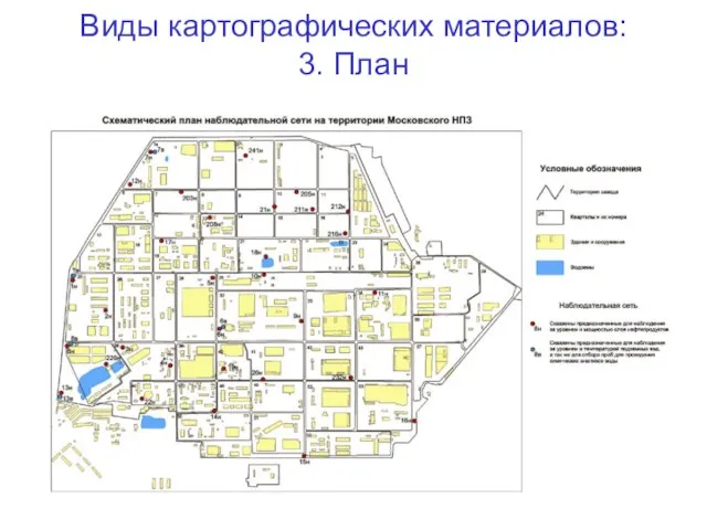 Виды картографических материалов: 3. План