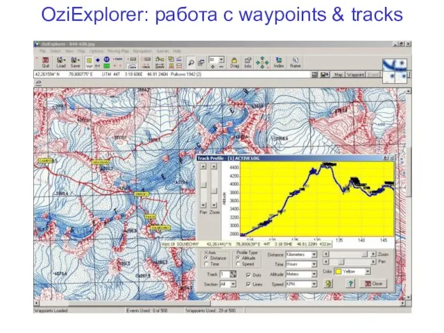 OziExplorer: работа с waypoints & tracks