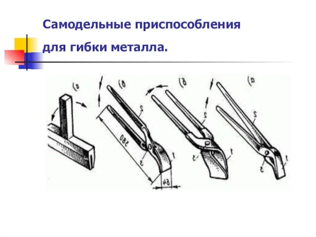 Самодельные приспособления для гибки металла.