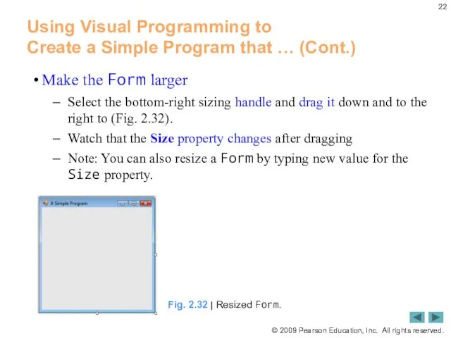 Using Visual Programming to Create a Simple Program that … (Cont.)