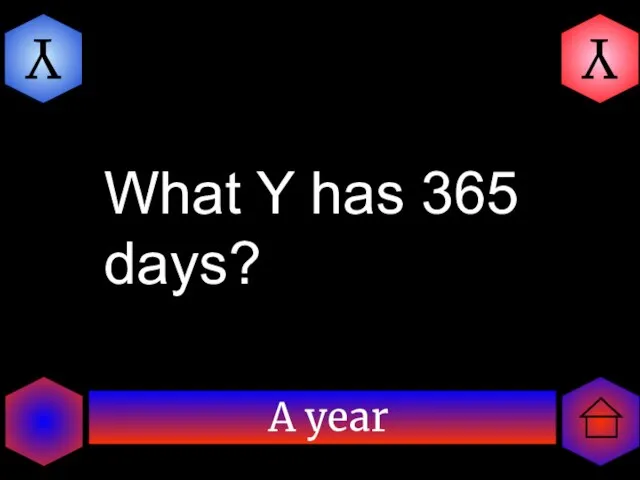 A year Y Y What Y has 365 days?