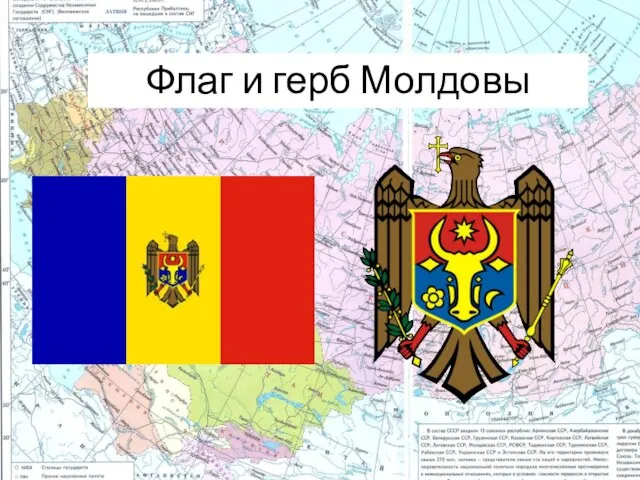 Флаг и герб Молдовы