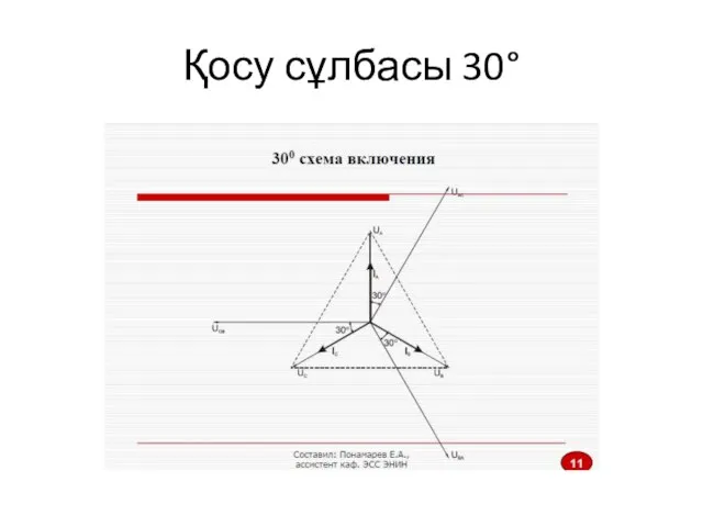 Қосу сұлбасы 30°