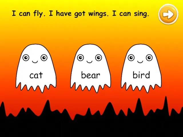 I can fly. I have got wings. I can sing.