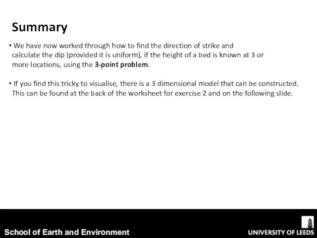 Summary We have now worked through how to find the direction