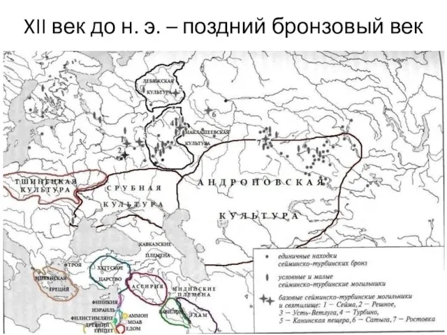 XII век до н. э. – поздний бронзовый век