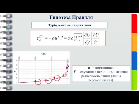 Гипотеза Прандля Турбулентные напряжения