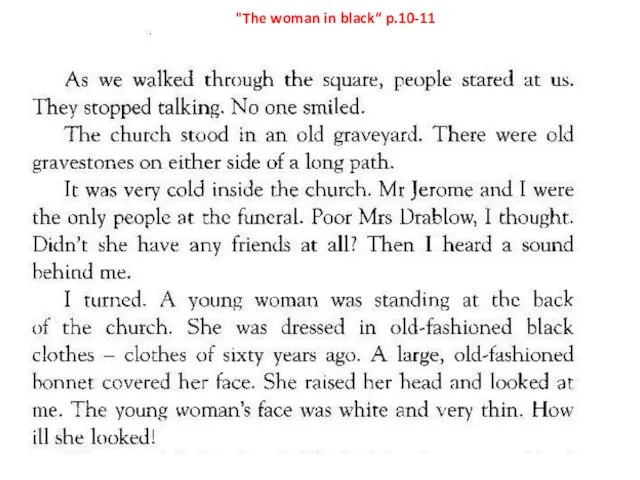 "The woman in black“ p.10-11