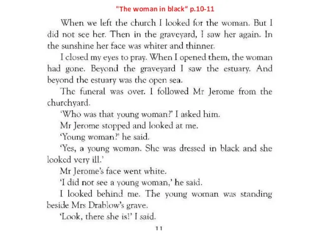 "The woman in black“ p.10-11