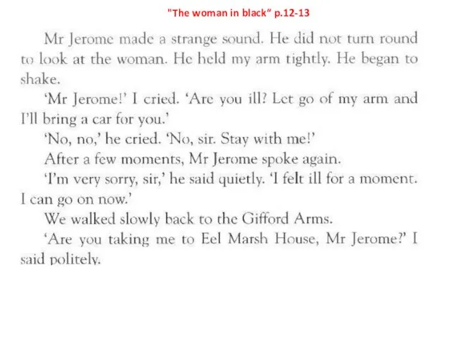 "The woman in black“ p.12-13