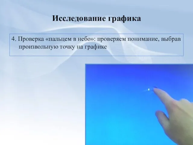 Исследование графика 4. Проверка «пальцем в небо»: проверяем понимание, выбрав произвольную точку на графике