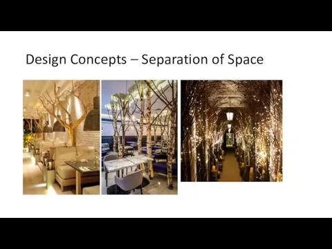 Design Concepts – Separation of Space