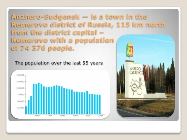 Anzhero-Sudgensk — is a town in the Kemerovo district of Russia,