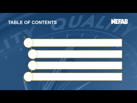 TABLE OF CONTENTS