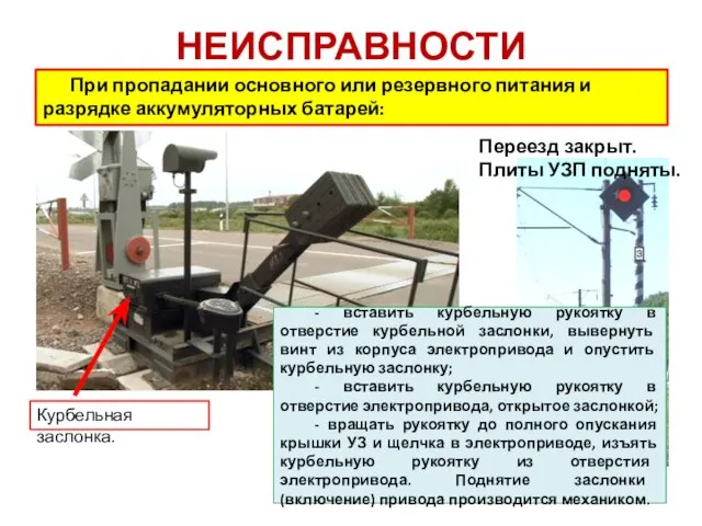 НЕИСПРАВНОСТИ При пропадании основного или резервного питания и разрядке аккумуляторных батарей: