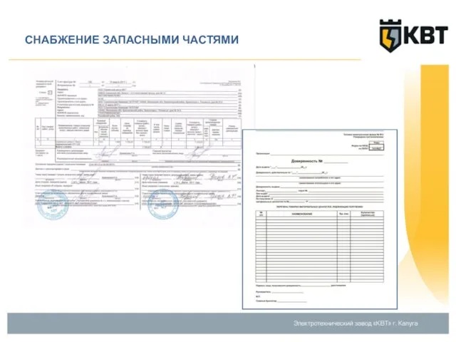 СНАБЖЕНИЕ ЗАПАСНЫМИ ЧАСТЯМИ