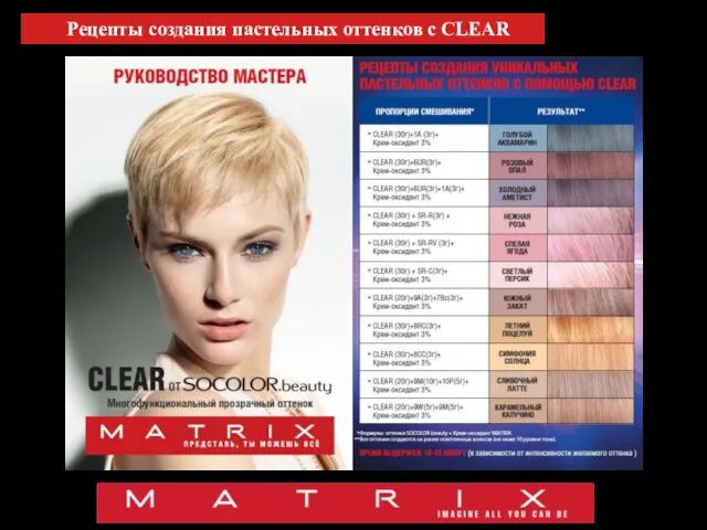 Рецепты создания пастельных оттенков с CLEAR