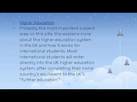 Higher Education Probably the most important subject area on this site,