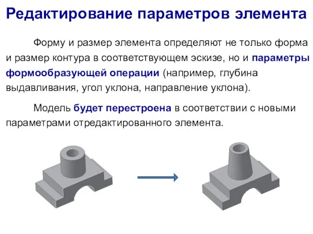 Форму и размер элемента определяют не только форма и размер контура