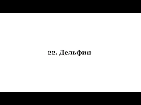 22. Дельфин