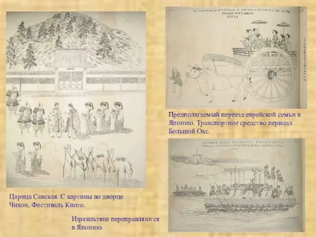 Царица Савская. С картины во дворце Чихон, Фестиваль Киото. Предполагаемый переезд