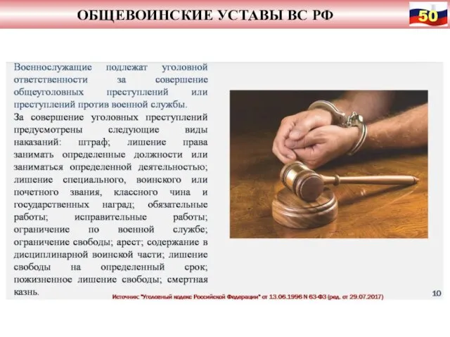 ОБЩЕВОИНСКИЕ УСТАВЫ ВС РФ