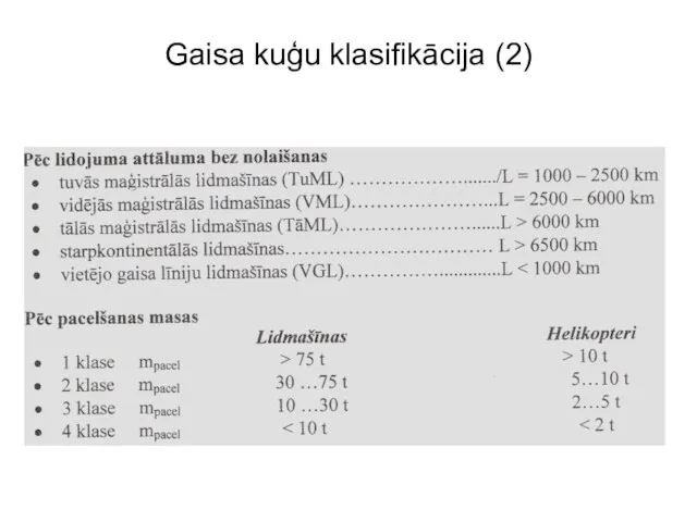 Gaisa kuģu klasifikācija (2)