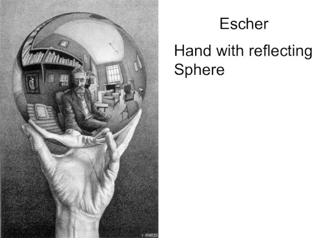 Escher Hand with reflecting Sphere