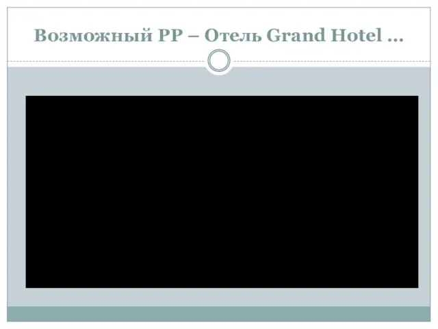 Возможный РР – Отель Grand Hotel …