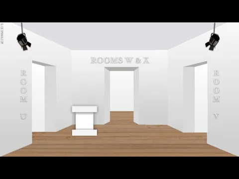 ROOMS W & X ROOM U ROOM V