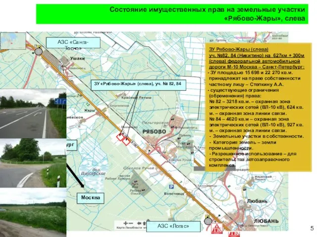 Состояние имущественных прав на земельные участки «Рябово-Жары», слева