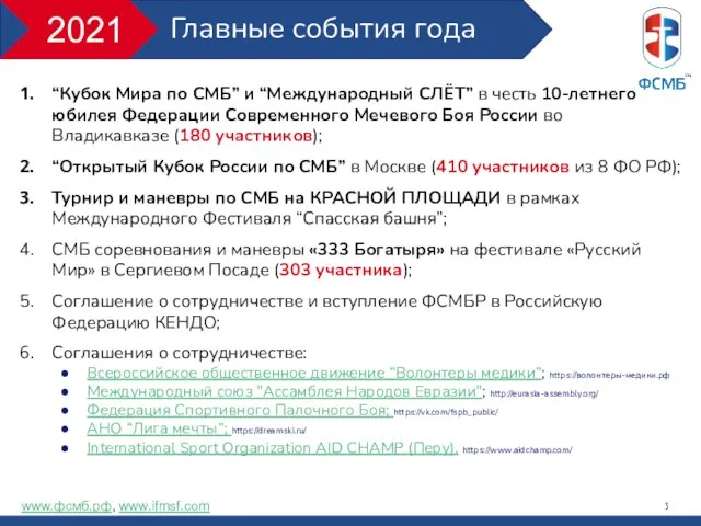 “Кубок Мира по СМБ” и “Международный СЛЁТ” в честь 10-летнего юбилея