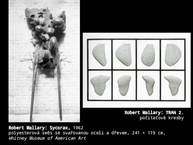 Robert Mallary: Sycorax, 1962 polyesterová směs se svařovanou ocelí a dřevem,