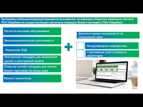 Программы лояльности(распространяется на клиентов, не имеющих открытых валютных счетов в ПАО