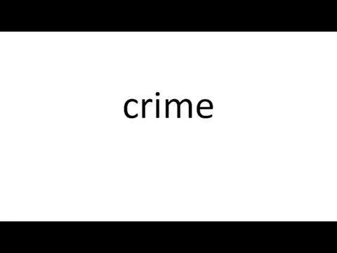 crime