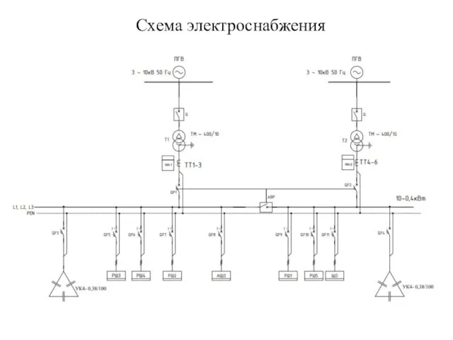 Схема электроснабжения