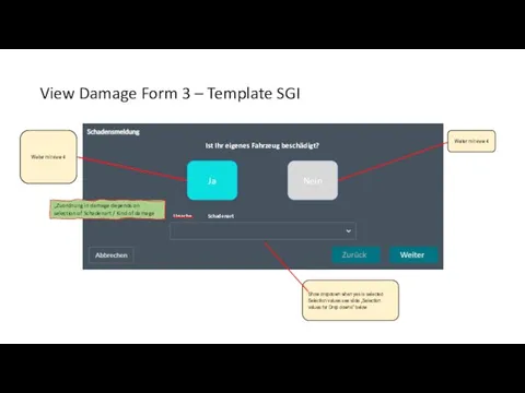 View Damage Form 3 – Template SGI Ja Nein Ist Ihr